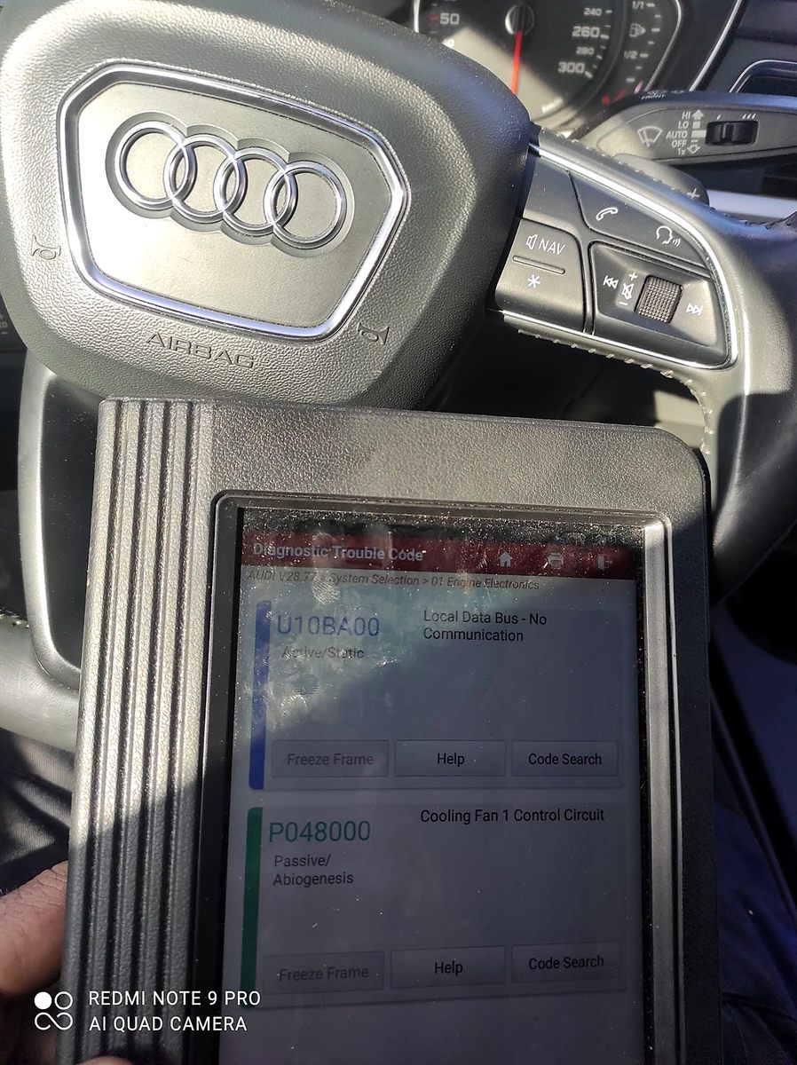 Дијагностика Audi со дијагностички уред